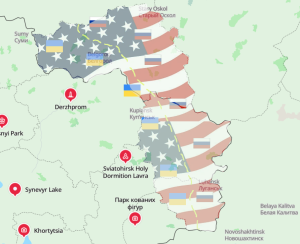 Map of UA-RU boarder